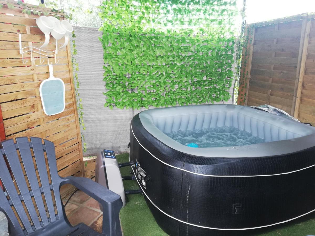 Charmant Chalet Pour 2 Personnes Spa Prive Massillargues-Attuech Dış mekan fotoğraf